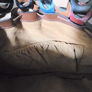 PATRICIA NASH PISTICCI TURQUOISE MULTI-COLOR LINKED LEATH